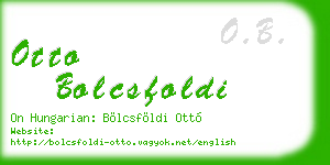 otto bolcsfoldi business card